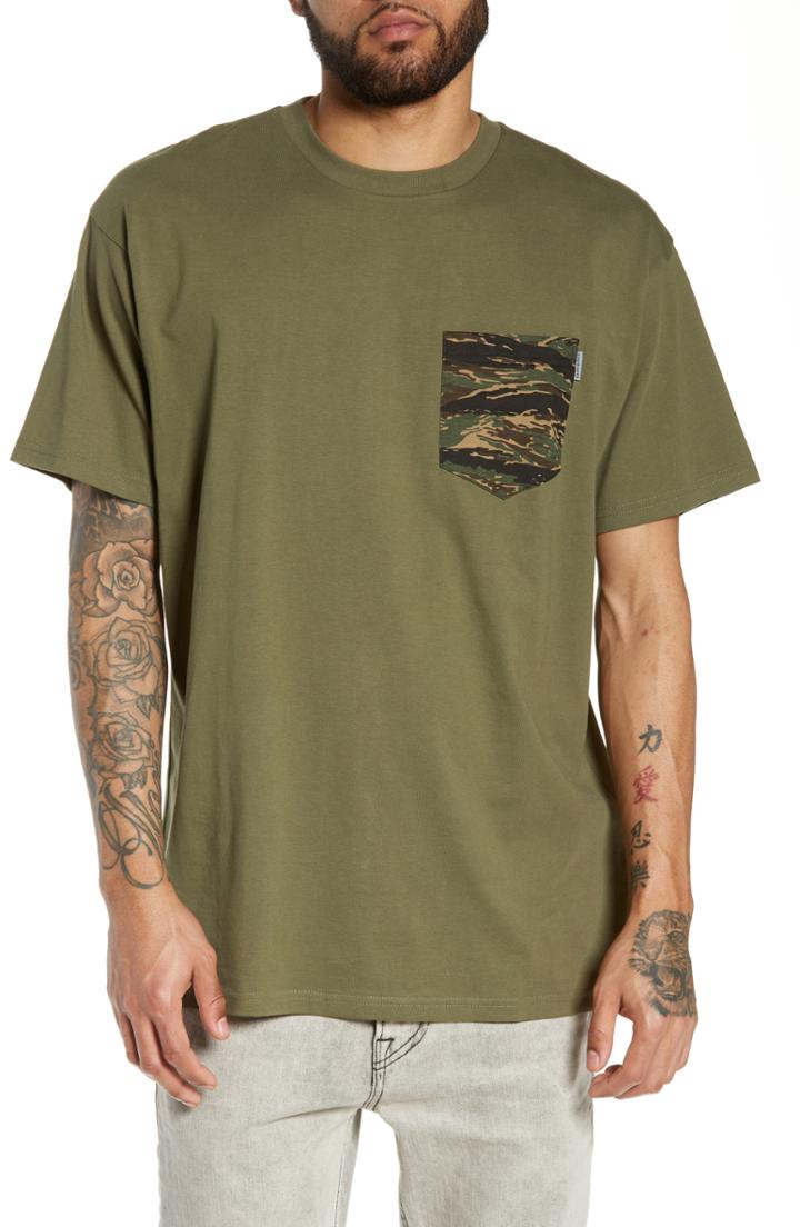 Men's Carhartt Work In Progress Lester Pocket T-shirt - Green