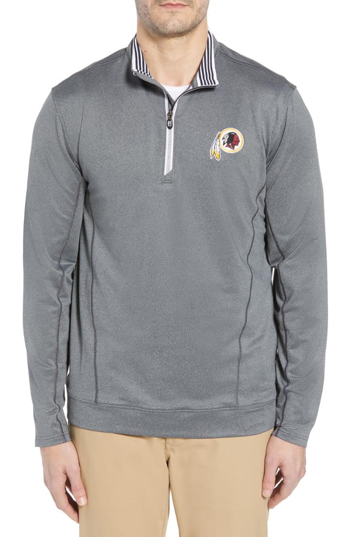 Men's Cutter & Buck Endurance Washington Dc Nfl Team Fit Pullover, Size Small - Black