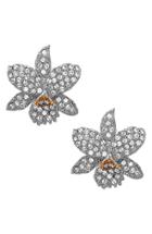 Women's Nina Floral Crystal Stud Earrings