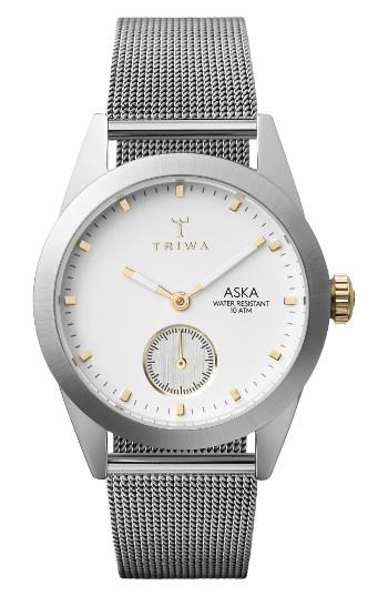 Women's Triwa Aska Mesh Strap Watch, 32mm
