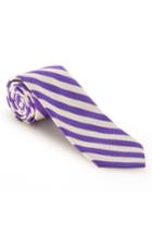 Men's Robert Talbott Stripe Silk & Cotton Tie, Size - Purple