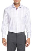 Men's English Laundry Regular Fit Check Dress Shirt .5 - 32/33 - Purple