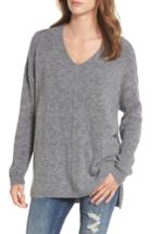 Women's Dreamers By Debut Exposed Seam Tunic Sweater - Grey
