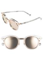 Women's Christian Dior 48mm Round Sunglasses - Crystal
