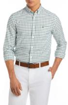 Men's Lacoste Slim Fit Grid Cotton Sport Shirt - Green