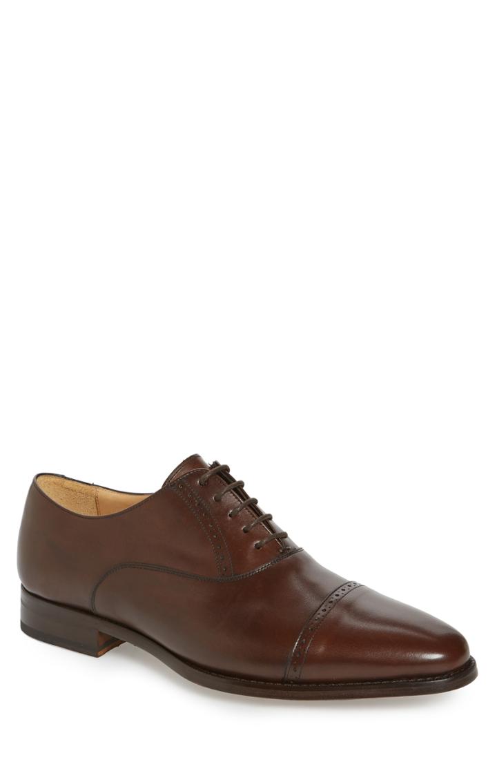 Men's Jack Erwin Noah Cap Toe Oxford .5 D - Brown