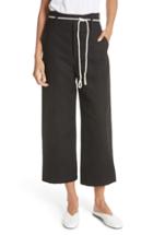 Women's Vince High Rise Linen Cotton Crop Pants