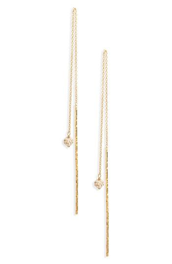 Women's Chan Luu Swarovski Crystal Ball Threader Earrings