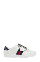 Women's Gucci New Ace Pineapple Embroidered Patch Low Top Sneaker Us / 41eu - White