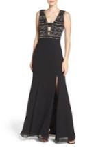 Women's Adrianna Papell Beaded Georgette Gown