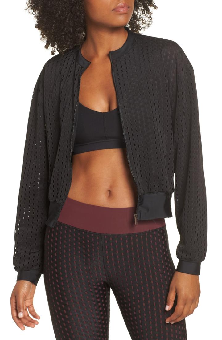 Women's Lafayette 148 New York Sadie Glazed Lambskin Leather Jacket