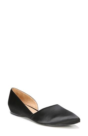 Women's Naturalizer Samantha Half D'orsay Flat .5 W - Black