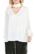 Women's Vince Camuto Mock Choker Neck Blouse - White