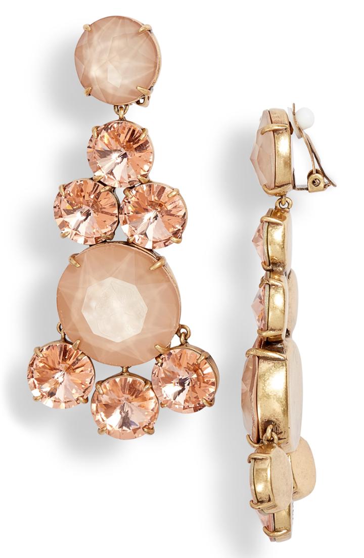 Women's Tory Burch Circles Chandelier Clip Earrings