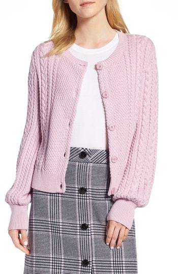 Women's 1901 Blouson Sleeve Cardigan - Purple
