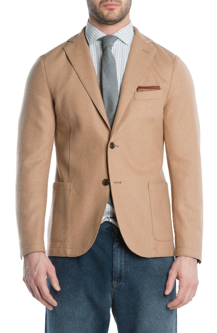 Men's Eleventy Wool Blend Sport Coat R - Beige