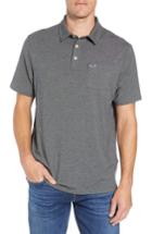 Men's Vineyard Vines Edgartown Solid Stretch Polo, Size - Grey