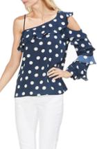Women's Vince Camuto Asymmetrical Ruffle Sleeve Top - Blue