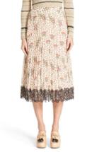 Women's Red Valentino Blooming Garden Print Pleated Skirt