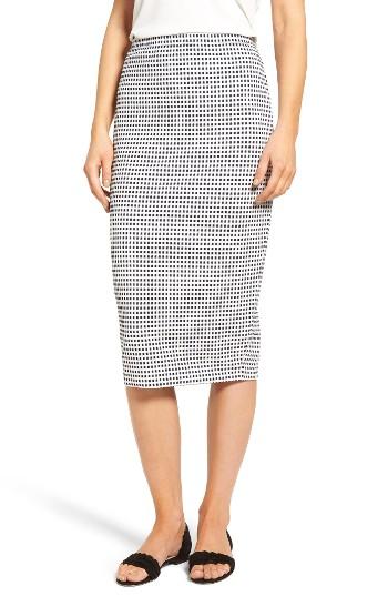 Women's Chelsea28 Stretch Knit Midi Skirt, Size - Blue