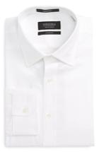 Men's Nordstrom Men's Shop Classic Fit Herringbone Dress Shirt .5 33 - White