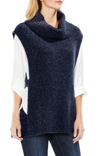 Women's Two By Vince Camuto Sleeveless Ribbed Turtleneck - Blue
