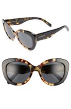 Women's Burberry 54mm Butterfly Sunglasses - Black/ Havana