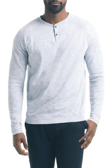 Men's Good Man Brand Stripe Raglan Henley - Blue