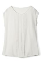 Women's Boden Pleated Front Top - Ivory
