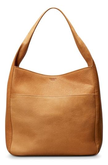 Shinola Cass Dearborn Leather Hobo - Beige