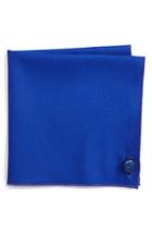 Men's Armstrong & Wilson Colorful Sheep Wool Pocket Square, Size - Blue