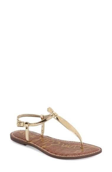 Women's Sam Edelman Gigi Sandal .5 M - Metallic