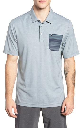 Men's Travis Mathew Can't Fail Pique Polo - Green