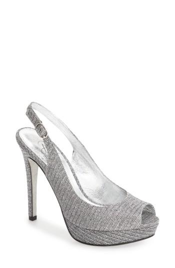 Women's Adrianna Papell Rita Platform Slingback Sandal M - Metallic
