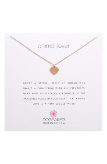 Women's Dogeared Animal Lover Best Friends Paw Charm Pendant Necklace
