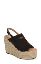 Women's Linea Paolo Everyly Espadrille Wedge Sandal .5 M - Black