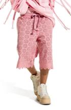 Women's Fenty Puma By Rihanna Long Eyelet Shorts - Pink