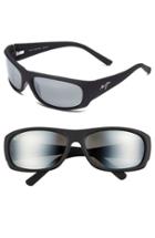 Men's Maui Jim 'ikaika - Polarizedplus2' 64mm Sunglasses - Matte Black Grey