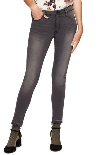 Women's Sanctuary Robbie Release Hem Ankle Skinny Jeans - Black