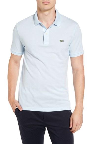 Men's Lacoste Slim Fit Pique Polo (s) - Blue