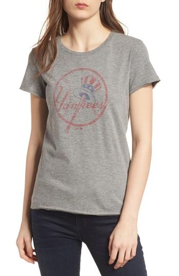 Women's '47 New York Yankees Fader Letter Tee - Grey