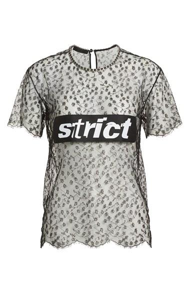 Women's Alexander Wang 'strict' Lace Tee