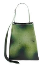 Calvin Klein 205w39nyc Large Distressed Leather Bucket Bag - Green