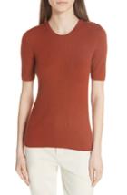Women's Tory Burch Taylor Ribbed Sweater - Brown