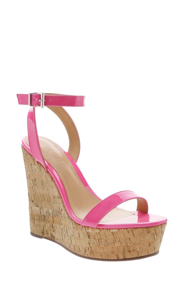 Women's Schutz Eduarda Platform Wedge Sandal M - Pink