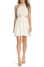 Women's Lulus One More Night Beaded Skater Dress