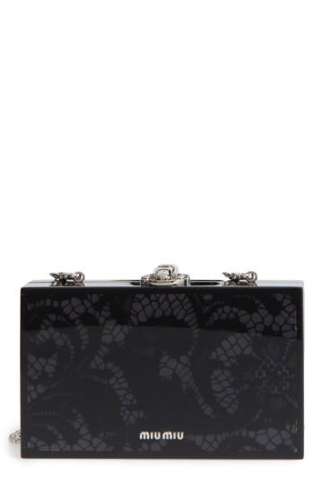 Miu Miu Lace Box Clutch -