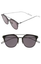 Men's Dior 'composit 1.0s' 62mm Metal Shield Sunglasses - Dark Grey Black/ Grey