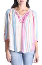 Women's Kut From The Kloth Iona Embroidered Peasant Blouse - Pink