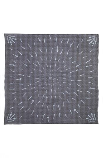 Women's Rag & Bone Dagger Silk Scarf, Size - Blue